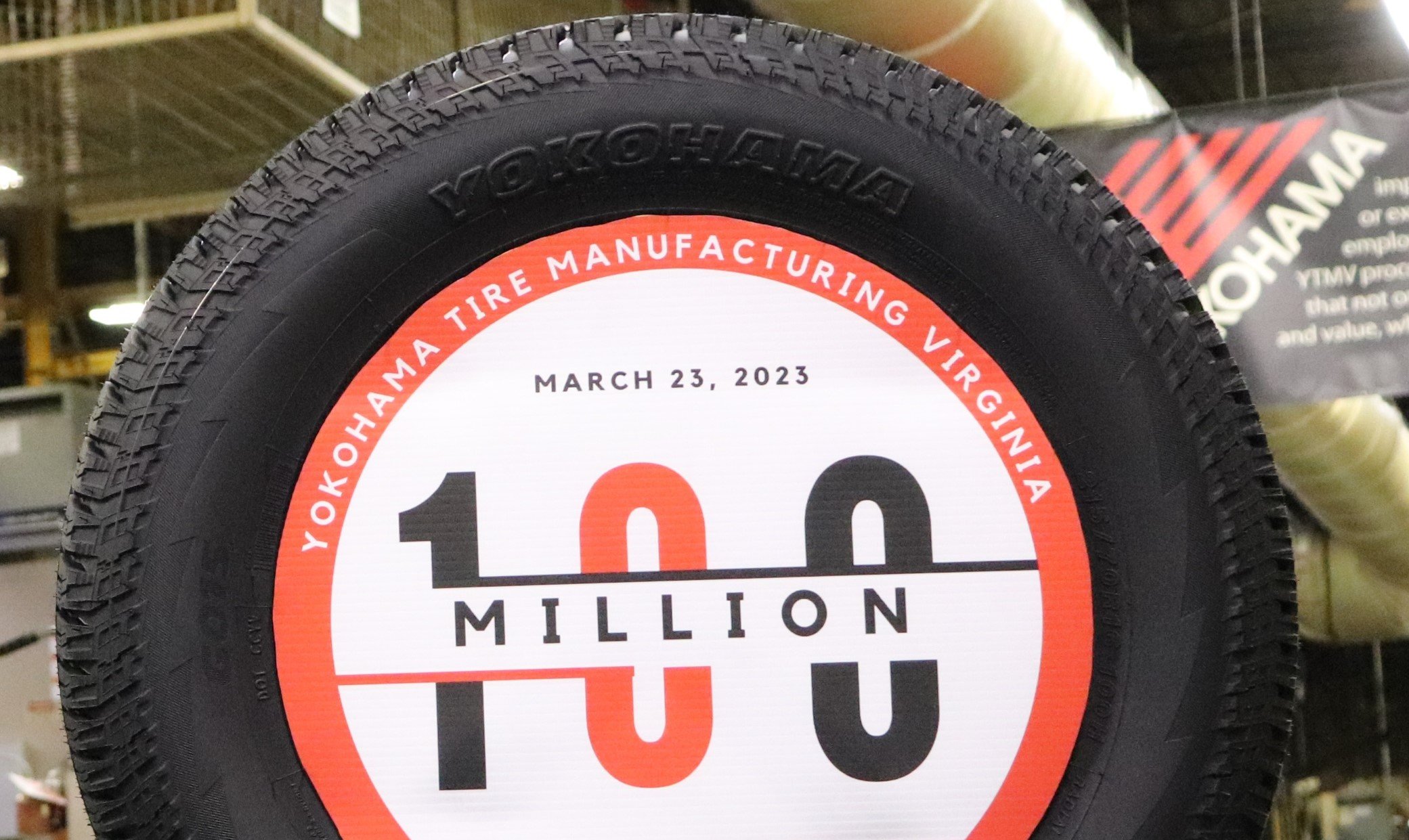 Yokohama celebrates 100 millionth tire at Virginia tire plant Rubber News